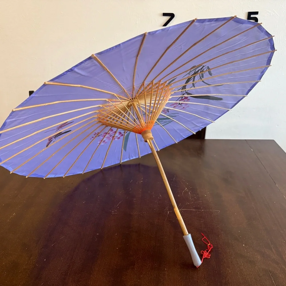 Nice Floral Decorative Japanese Photoshoot Sun Umbrellas - Multicolor Set of 10.